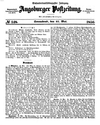 Augsburger Postzeitung Samstag 31. Mai 1856