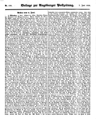 Augsburger Postzeitung Samstag 7. Juni 1856