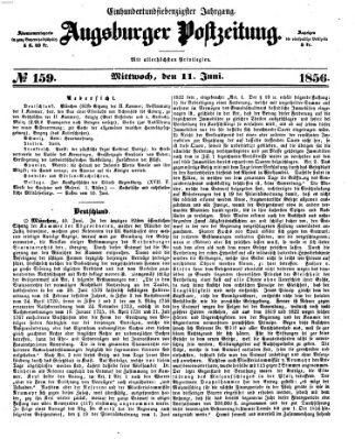 Augsburger Postzeitung Mittwoch 11. Juni 1856