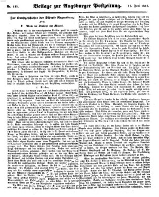 Augsburger Postzeitung Mittwoch 11. Juni 1856