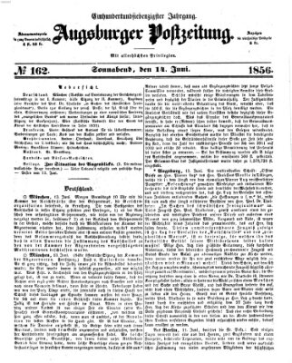 Augsburger Postzeitung Samstag 14. Juni 1856