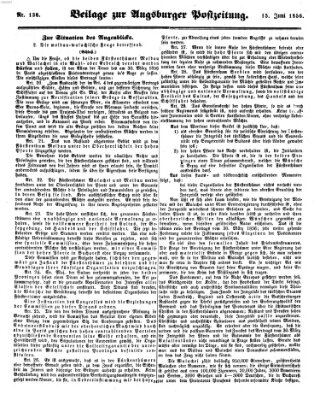 Augsburger Postzeitung Sonntag 15. Juni 1856