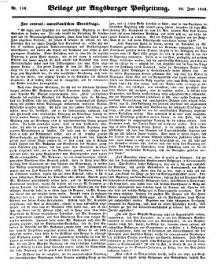 Augsburger Postzeitung Freitag 20. Juni 1856