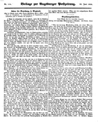 Augsburger Postzeitung Donnerstag 26. Juni 1856