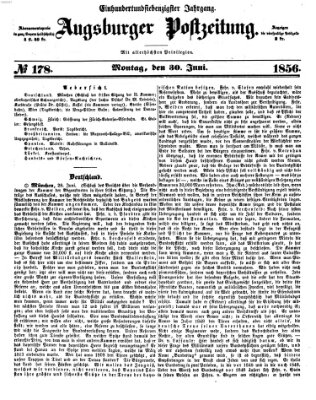 Augsburger Postzeitung Montag 30. Juni 1856