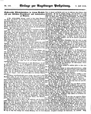 Augsburger Postzeitung Sonntag 6. Juli 1856