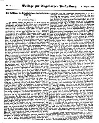 Augsburger Postzeitung Freitag 1. August 1856