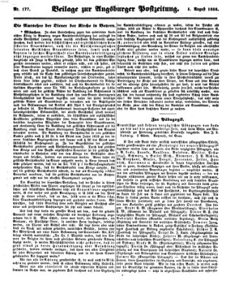 Augsburger Postzeitung Montag 4. August 1856