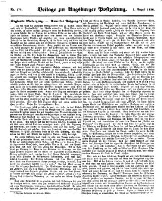 Augsburger Postzeitung Mittwoch 6. August 1856