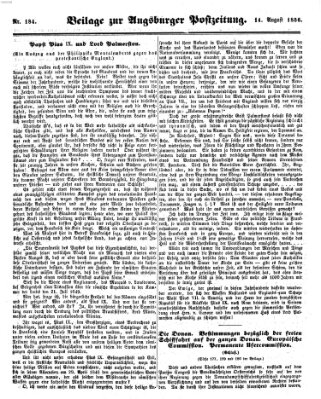 Augsburger Postzeitung Donnerstag 14. August 1856