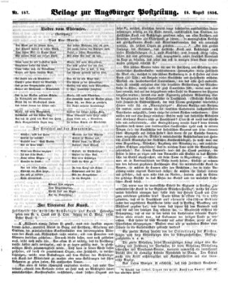 Augsburger Postzeitung Montag 18. August 1856