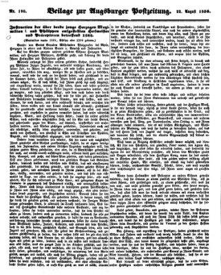 Augsburger Postzeitung Freitag 22. August 1856