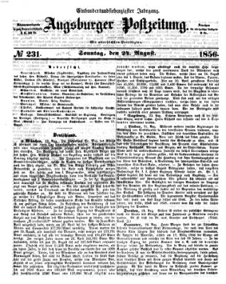 Augsburger Postzeitung Sonntag 24. August 1856