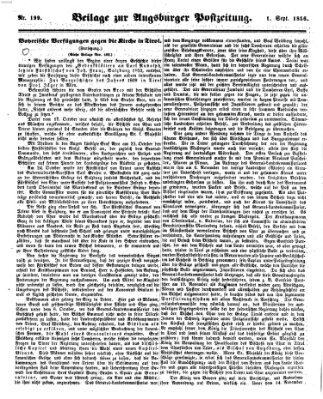 Augsburger Postzeitung Montag 1. September 1856