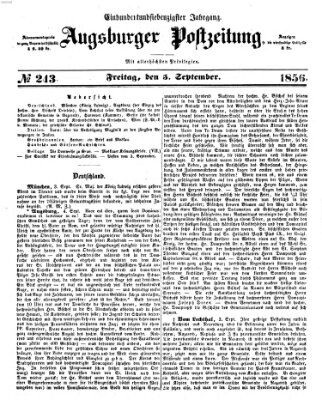 Augsburger Postzeitung Freitag 5. September 1856