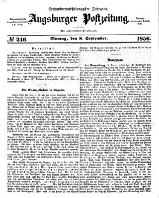 Augsburger Postzeitung Montag 8. September 1856