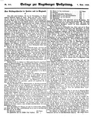 Augsburger Postzeitung Montag 8. September 1856