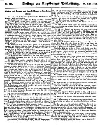 Augsburger Postzeitung Donnerstag 18. September 1856