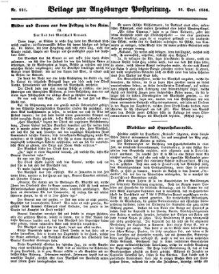 Augsburger Postzeitung Sonntag 28. September 1856