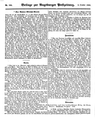 Augsburger Postzeitung Donnerstag 9. Oktober 1856