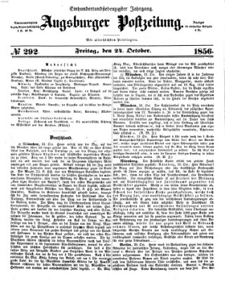 Augsburger Postzeitung Freitag 24. Oktober 1856