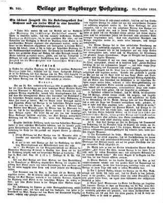 Augsburger Postzeitung Samstag 25. Oktober 1856