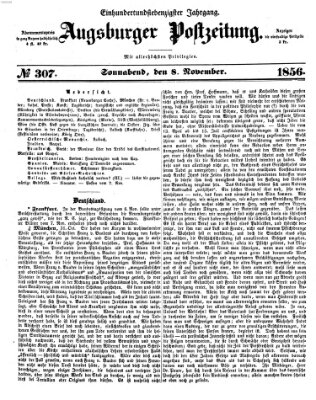 Augsburger Postzeitung Samstag 8. November 1856