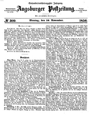 Augsburger Postzeitung Montag 10. November 1856