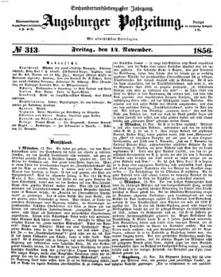 Augsburger Postzeitung Freitag 14. November 1856