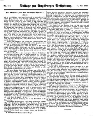 Augsburger Postzeitung Sonntag 16. November 1856