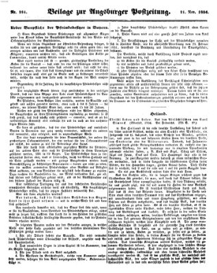 Augsburger Postzeitung Freitag 21. November 1856