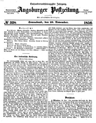 Augsburger Postzeitung Samstag 29. November 1856