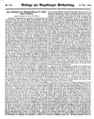 Augsburger Postzeitung Samstag 29. November 1856