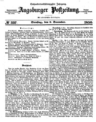 Augsburger Postzeitung Dienstag 9. Dezember 1856