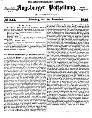 Augsburger Postzeitung Dienstag 16. Dezember 1856