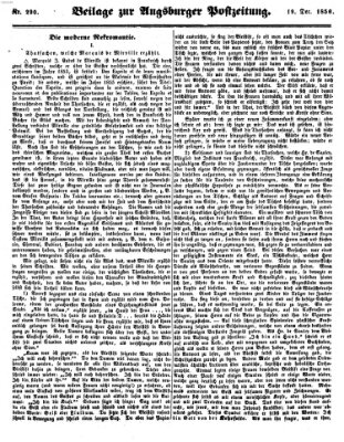 Augsburger Postzeitung Freitag 19. Dezember 1856