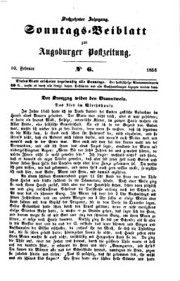 Augsburger Postzeitung. Sonntags-Beiblatt (Augsburger Postzeitung) Sonntag 10. Februar 1856