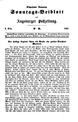 Augsburger Postzeitung. Sonntags-Beiblatt (Augsburger Postzeitung) Sonntag 2. März 1856