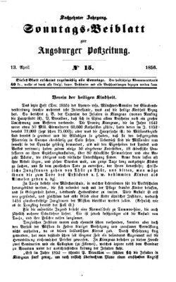 Augsburger Postzeitung. Sonntags-Beiblatt (Augsburger Postzeitung) Sonntag 13. April 1856