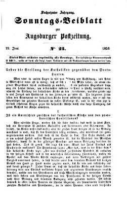 Augsburger Postzeitung. Sonntags-Beiblatt (Augsburger Postzeitung) Sonntag 22. Juni 1856