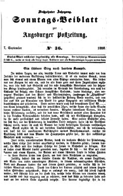 Augsburger Postzeitung. Sonntags-Beiblatt (Augsburger Postzeitung) Sonntag 7. September 1856