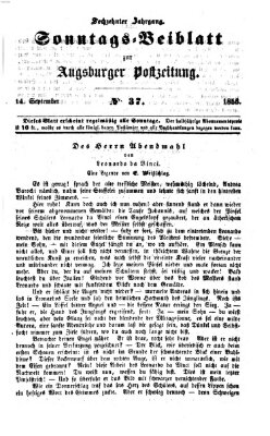 Augsburger Postzeitung. Sonntags-Beiblatt (Augsburger Postzeitung) Sonntag 14. September 1856