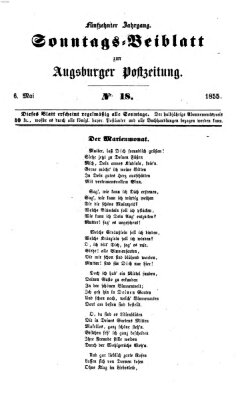 Augsburger Postzeitung. Sonntags-Beiblatt (Augsburger Postzeitung) Sonntag 6. Mai 1855