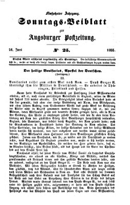 Augsburger Postzeitung. Sonntags-Beiblatt (Augsburger Postzeitung) Sonntag 24. Juni 1855