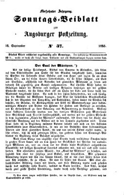 Augsburger Postzeitung. Sonntags-Beiblatt (Augsburger Postzeitung) Sonntag 16. September 1855