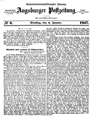 Augsburger Postzeitung Dienstag 6. Januar 1857