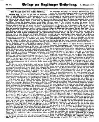 Augsburger Postzeitung Freitag 6. Februar 1857