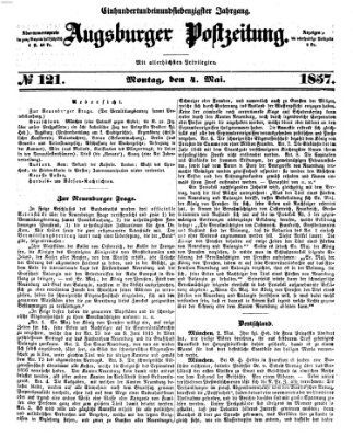 Augsburger Postzeitung Montag 4. Mai 1857