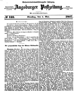 Augsburger Postzeitung Dienstag 5. Mai 1857