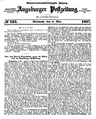 Augsburger Postzeitung Mittwoch 6. Mai 1857